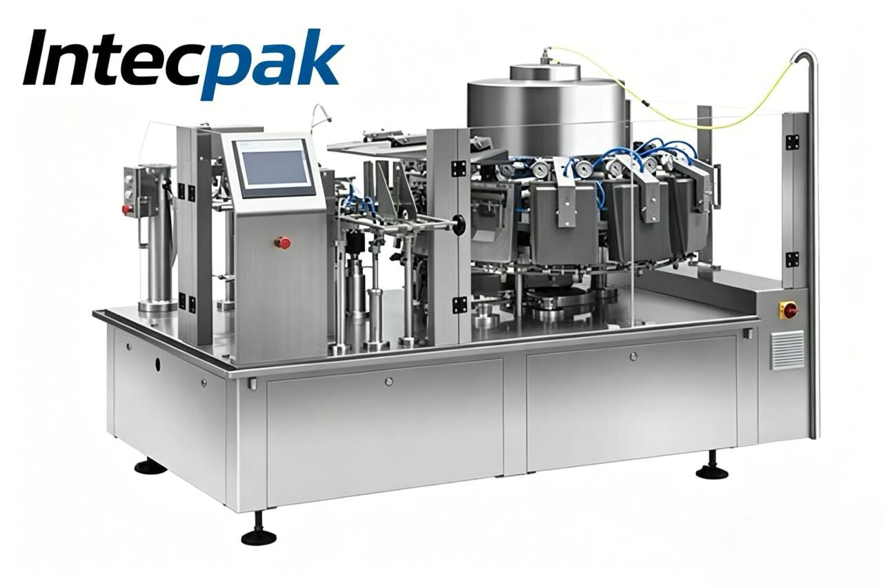 Pouch-Packing Machine with Vacuum and Nitrogen Flushing
