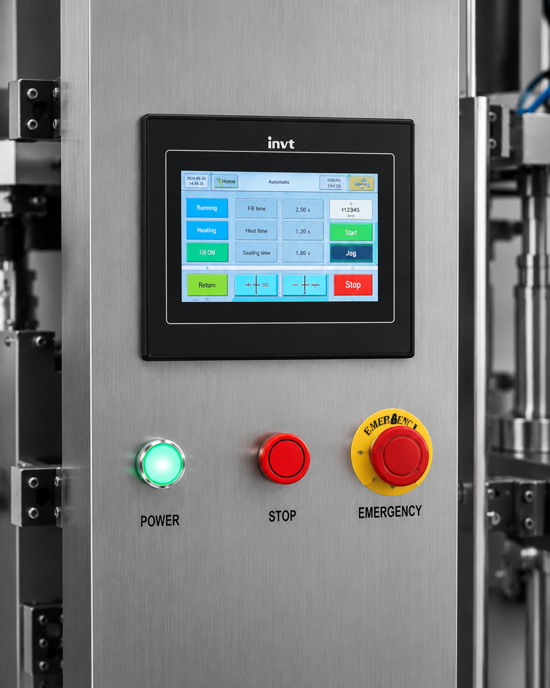Pouch-Packing Machine with Vacuum and Nitrogen Flushing